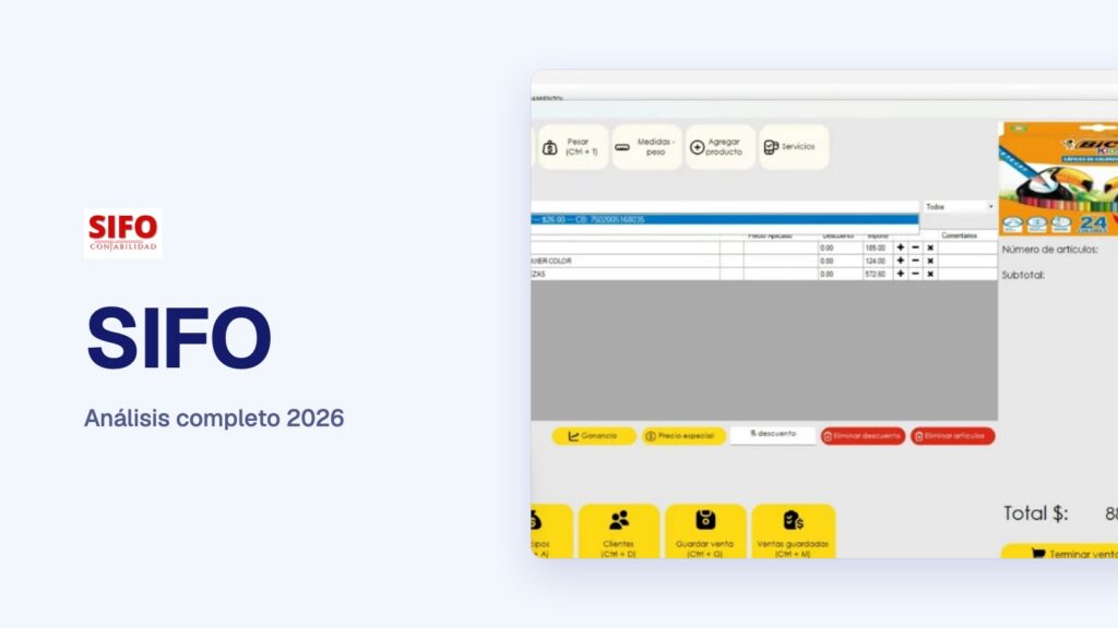 SIFO Punto de Venta: análisis completo 2026, cómo cobra y para quién sirve
